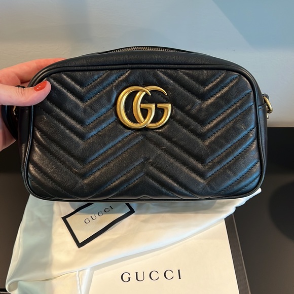 Nearly new Gucci Marmont small matelassé shoulder bag - Picture 3 of 12